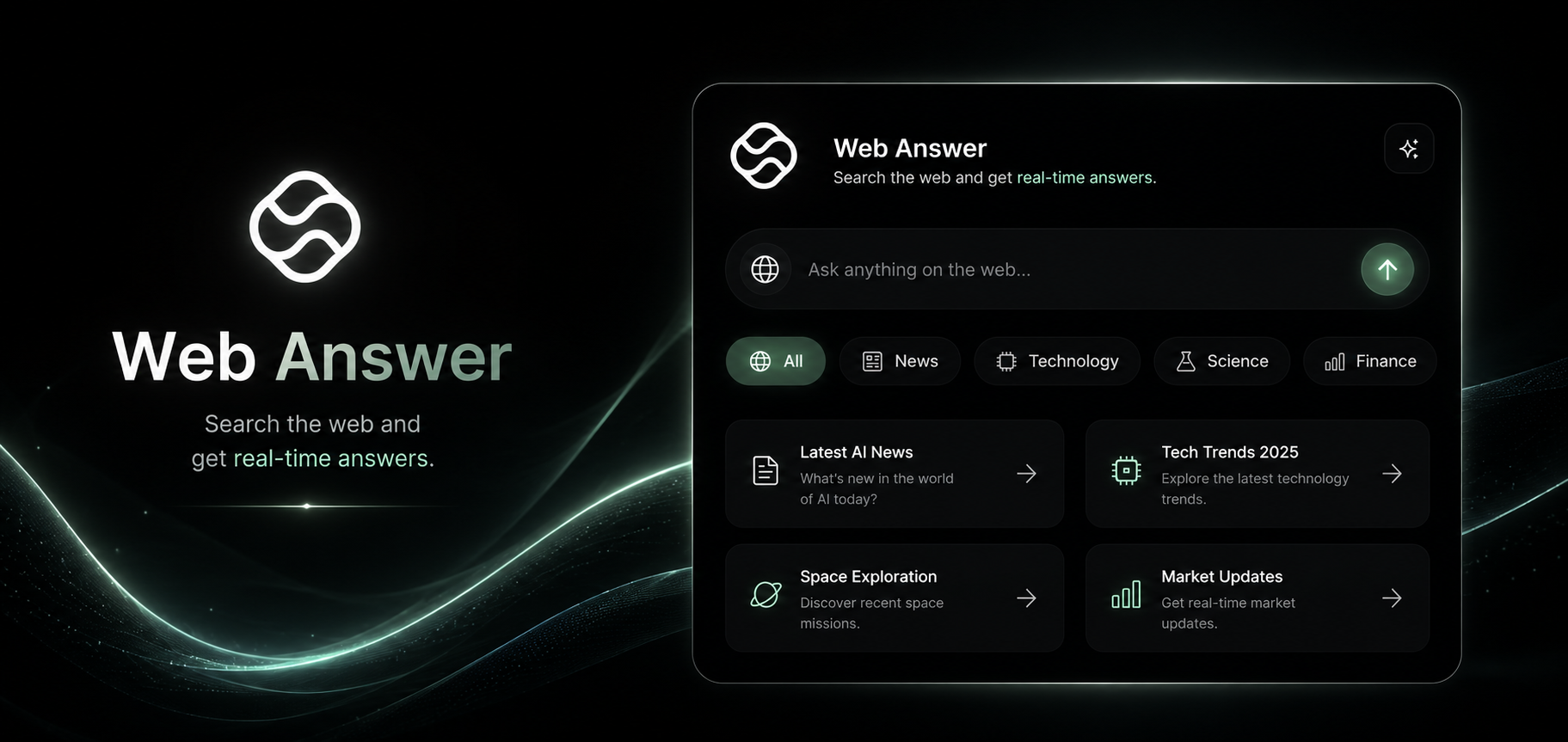 Menix AI web answers feature